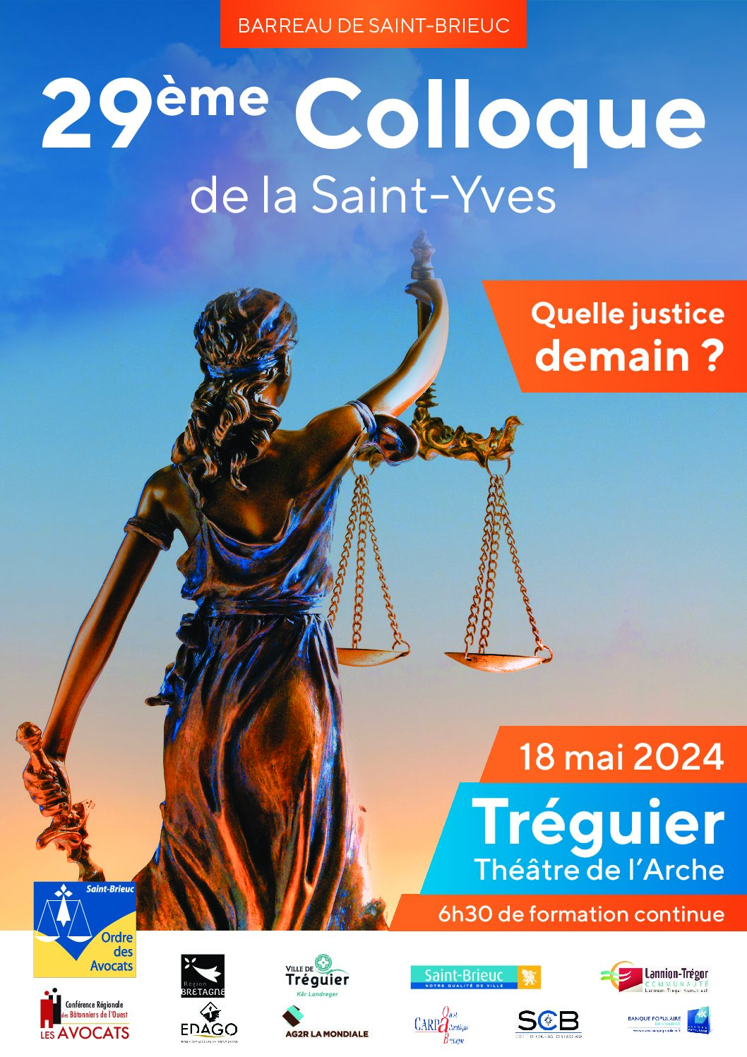 29ème Colloque de la Saint-Yves à Tréguier – samedi 18 mai 2024