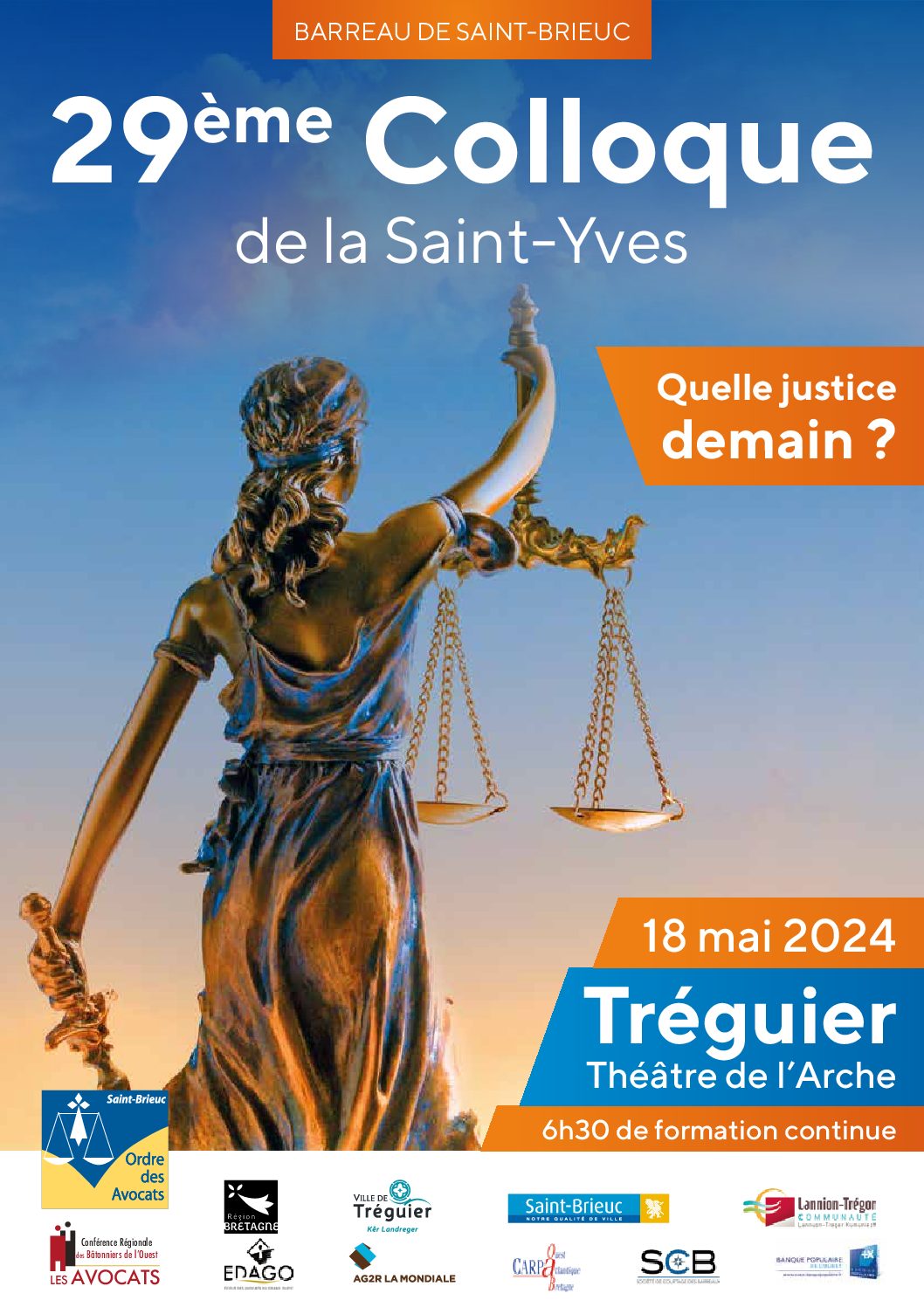 29ème Colloque de la Saint-Yves à Tréguier – samedi 18 mai 2024